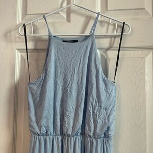 Light blue halter maxi dress from forever 21. Slit on one side.